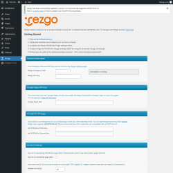 Page screenshot: Rezgo