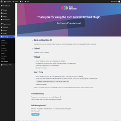 Page screenshot: Settings &rarr; Rich Context