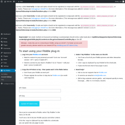 Page screenshot: My Riddles → Account Settings