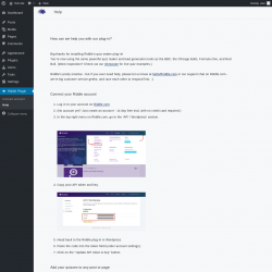 Page screenshot: Riddle Plugin → Help