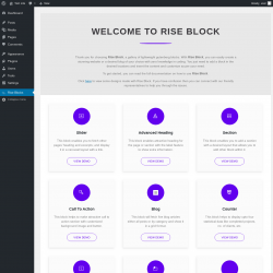 Page screenshot: Rise Blocks