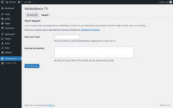 Page screenshot: RobberBaron.TV &rarr; Support