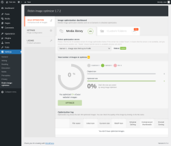Page screenshot: Settings &rarr; Robin image optimizer