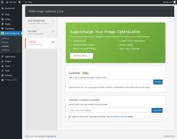 Page screenshot: Robin Image Optimizer &rarr; License