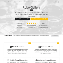 Page screenshot: Robo Gallery → Overview → 
                    Get Pro Version
                