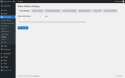 Page screenshot: Robo Gallery → Settings