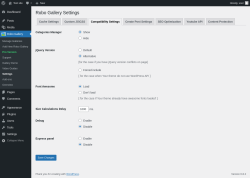 Page screenshot: Robo Gallery → Settings → Compatibility Settings