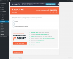Page screenshot: Settings  → LazyLoad