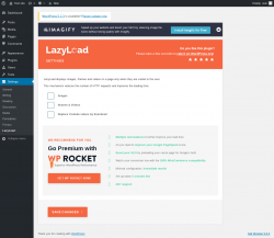 Page screenshot: Settings → LazyLoad