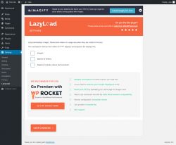 Page screenshot: Settings → LazyLoad