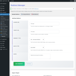 Page screenshot: Rocketship SEO &rarr;  Redirects