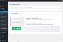 Page screenshot: Rocketship SEO &rarr;  File Rules Editor