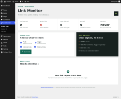 Page screenshot: Link Monitor