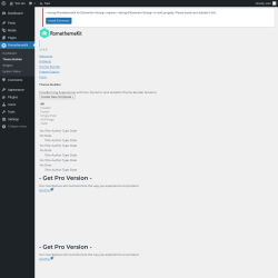 Page screenshot: RomethemeKit → Theme Builder