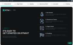 Page screenshot: RTMKit Dashboard &lsaquo; Test site &mdash; WordPress