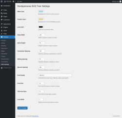 Page screenshot: Settings &rarr; SVG Settings