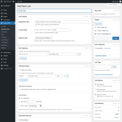 Page screenshot: Royal Links &rarr; Add New Link