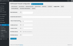 Page screenshot: RSFirewall! → Configuration → Logging Utility