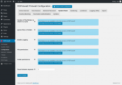 Page screenshot: RSFirewall! → Configuration → System Check
