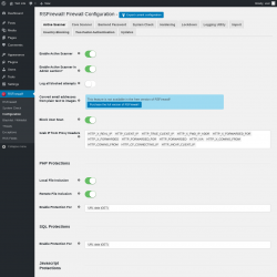 Page screenshot: RSFirewall! → Configuration