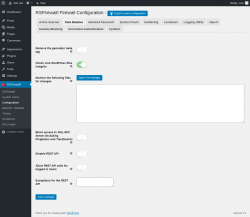 Page screenshot: RSFirewall! → Configuration → Core Scanner