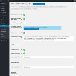 Page screenshot: RSFirewall! → Configuration