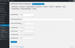 Page screenshot: RSFirewall! → Configuration → Logging Utility