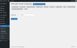 Page screenshot: RSFirewall! → Configuration → Updates