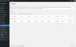 Page screenshot: RSFirewall! → Threats