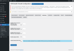 Page screenshot: RSFirewall! → Configuration → Hardening