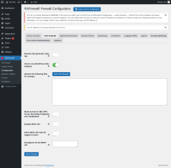 Page screenshot: RSFirewall! → Configuration → Core Scanner