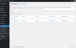 Page screenshot: RSFirewall! → Exceptions