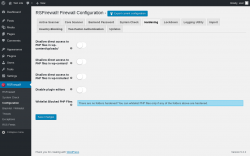 Page screenshot: RSFirewall! → Configuration → Hardening