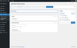 Page screenshot: RSS Archives → Add New RSS Archive