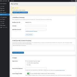 Page screenshot: Rss to Post