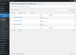 Page screenshot: RSVP Email Newsletters and Notifications