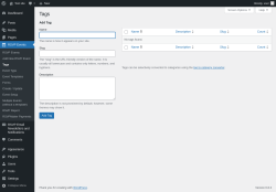 Page screenshot: RSVP Events → Tags