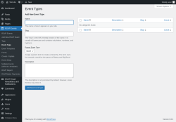 Page screenshot: RSVP Events → Event Type