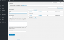 Page screenshot: rtBiz → — Teams