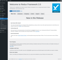 Page screenshot: Tools → Redux Framework