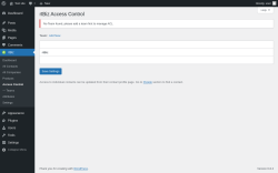 Page screenshot: rtBiz → Access Control
