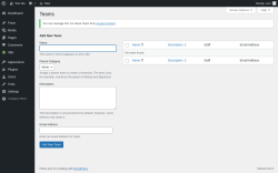 Page screenshot: rtBiz → — Teams