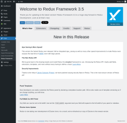 Page screenshot: Tools → Redux Framework
