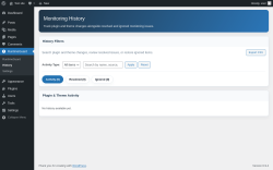 Page screenshot: RuntimeGuard &rarr; History