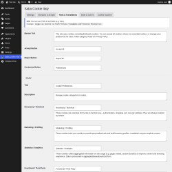 Page screenshot: Saba Cookie Italy &rarr; Texts & Translations