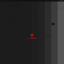 Page screenshot: Test site – Just another WordPress site