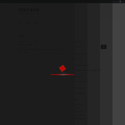 Page screenshot: Test site – Just another WordPress site
