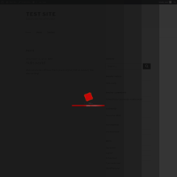 Page screenshot: Test site – Just another WordPress site