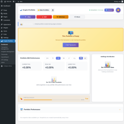 Page screenshot: Crypto Portfolio