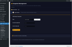 Page screenshot: Crypto Portfolio &rarr; Snapshot Management